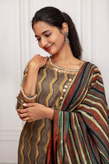 The Ajrakh Heritage Suit: A Modern Interpretation of a Timeless Craft