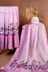 Premium Tissue Silk Unstitched Suit Set