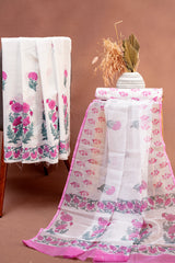 Pink Poppy & Floral Bloom Cotton Suit Set