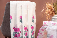 Pink Poppy & Floral Bloom Cotton Suit Set