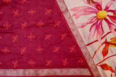 Autumn Bloom Chanderi Cotton Saree