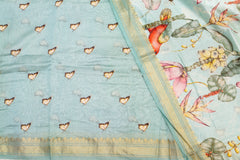 Mint Garden Chanderi Cotton Saree