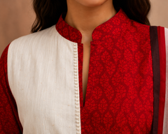 Crimson Grace – Slit Open Anarkali Set
