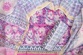 Elegant Chanderi Salwar Suit  Pink Set – Top, Bottom & Dupatta