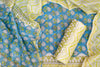 Elegant Chanderi Salwar Blue Suit – Top, Bottom & Dupatta