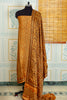 Mustard Ajrakh Unstitched Top And Dupatta