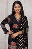Elegant Black Ajrakh Printed Salwar Suit Set