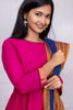 Elegant Pink Mangalgiri Cotton Suit Set with Royal Blue Dupatta