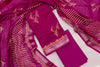 Magenta Cotton Unstitched Salwar Suit Set with Printed Dupatta