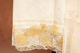 Elegant Off-White Cotton Unstitched Suit Set
