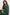 Light &  Dark Green Hand block Print Saree