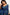 Handcrafted Ajrakh Saree in Indigo & Moss Green
