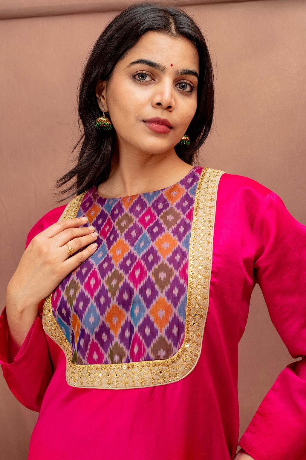 Blooming Beauty Embroidered Cotton Kurta