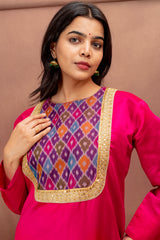 Blooming Beauty Embroidered Cotton Kurta