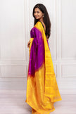Festive Charm – Purple and yellow Silk Saree