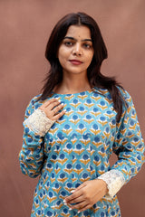 Azure & Marigold Mulcotton Sharara Set