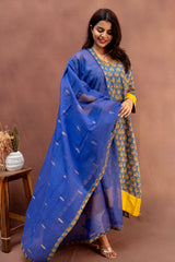 Royal Cobalt Mulcotton & Mangalgiri Ensemble