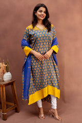 Royal Cobalt Mulcotton & Mangalgiri Ensemble