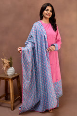 Strawberry Frost Mulcotton Straight-Cut Set