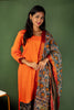 Mangalagiri Cotton Kurtha with Mangalagiri Kalamkari Dupatta
