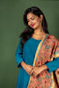 Mangalagiri Cotton Kurtha with Mangalagiri Kalamkari Dupatta