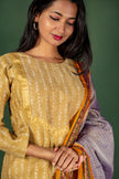 Chanderi Cotton Block print Top ,with Cotton Narayanpet Dupatta