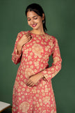 Floral Kalamkari Assam Silk Co ord set