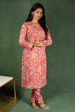 Floral Kalamkari Assam Silk co-ord set