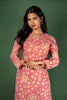 Floral Kalamkari Assam Silk co-ord set