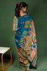 Vibrant Kalamkari Art  Saree with Mythological Motifs