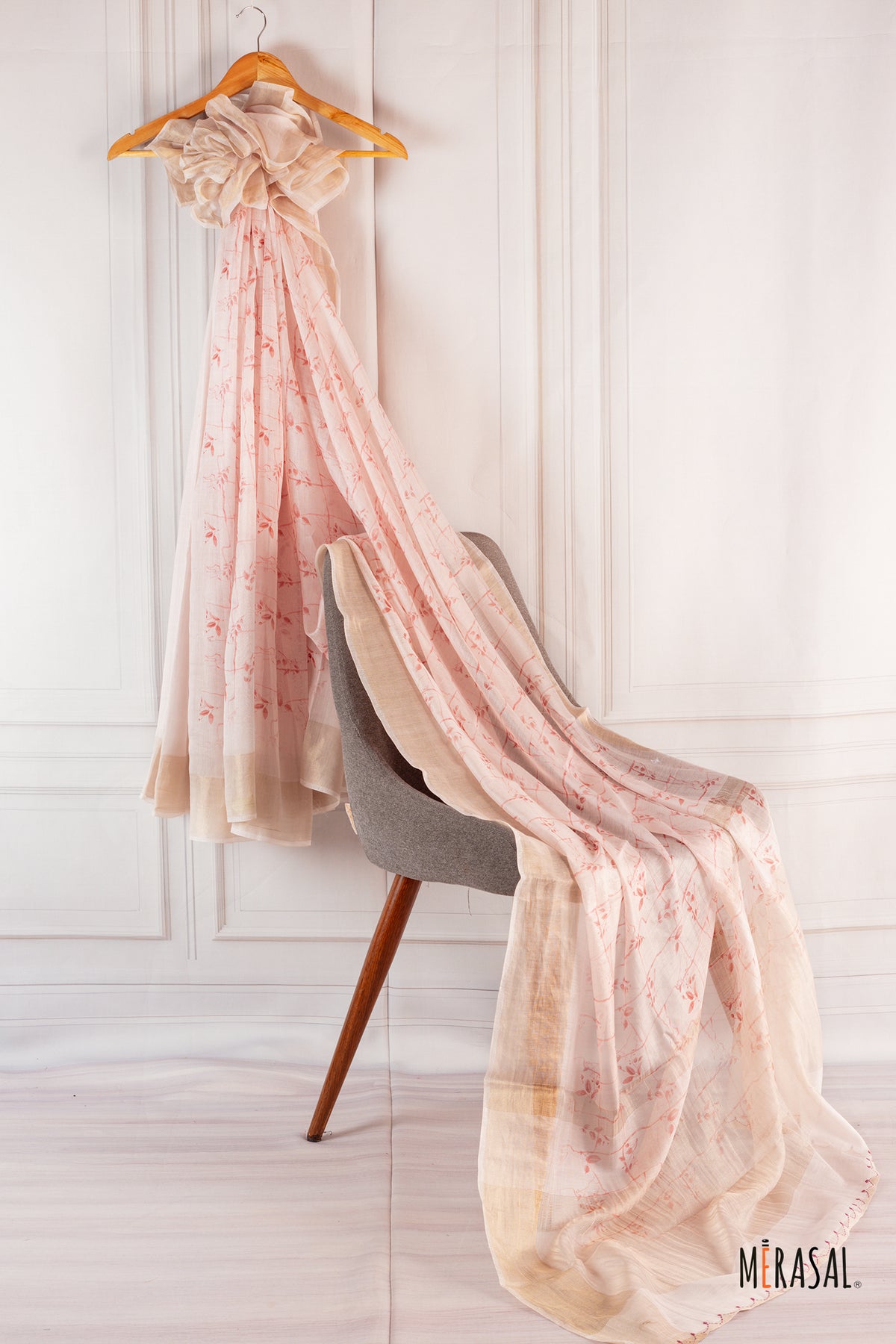 Blush Bloom Soft Cotton Saree