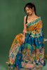 Vibrant Kalamkari Art  Saree with Mythological Motifs