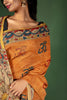 Kalamkari Saree with 'ॐ' Symbol Body & Divine Pallu Design