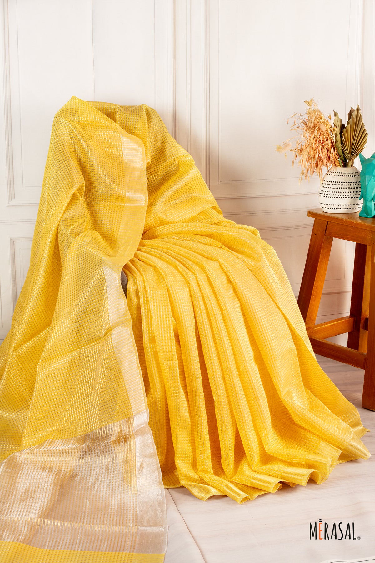 Golden Glow Soft Tissue Saree