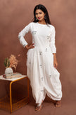 White Space Edition Dhoti Dress