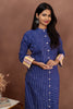 Blue Cotton Co ord Set