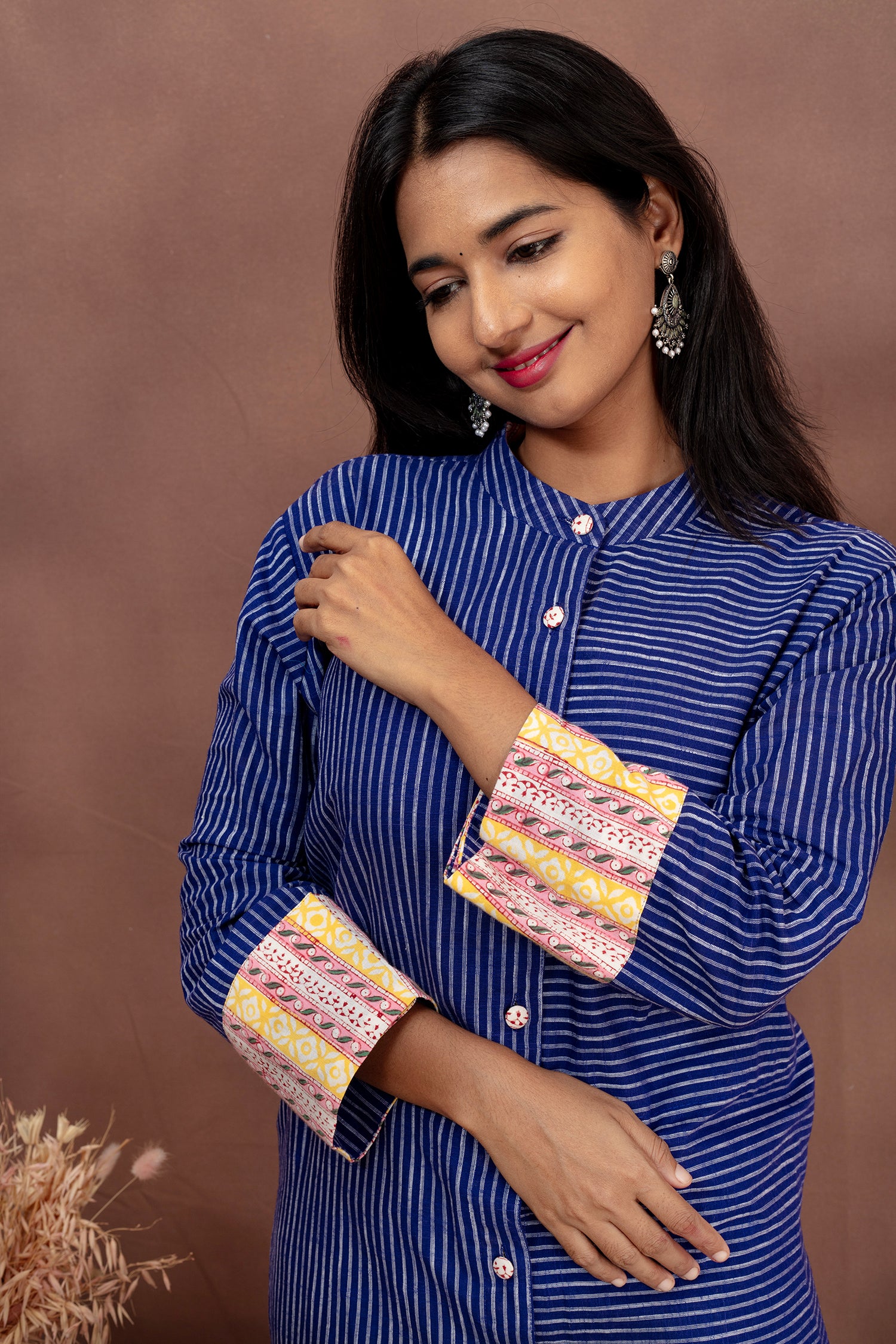 Blue Cotton Co ord Set
