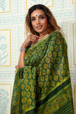 Royal Green Maheswari Silk Saree