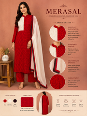 Crimson Grace – Slit Open Anarkali Set