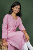 Pink Organic Cotton Straight Cut Kurta