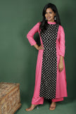 Pink Cotton Closed Collar (Co-ord Set)