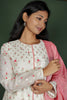Off-White Chanderi Kurta With Tissue Dupatta