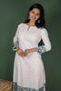 White Chanderi Checks Co-ord Set