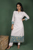 White Chanderi Checks Co-ord Set