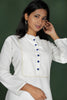 White Cotton Kurta with Bandhani Dupatta