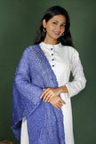 White Cotton Kurta with Bandhani Dupatta
