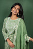 Green Block Printed Cotton Salwar Suit