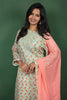 Mint Green Block Printed Cotton Salwar Suit