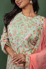 Mint Green Block Printed Cotton Salwar Suit