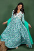 Cotton Dress with Yolk Bead Embroidery with Chiffon Dupatta